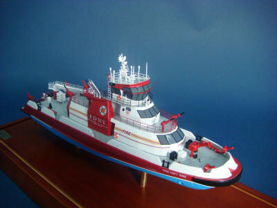 FDNY Fireboat 343 Model Starboard Top View