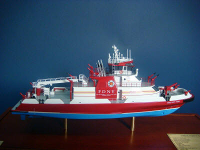 FDNY Fireboat 343 Model Starboard Side