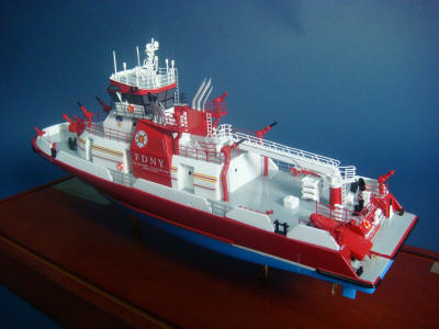 FDNY Fireboat 343 Model Top View