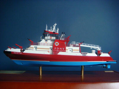 FDNY Fireboat 343 Model Port Side