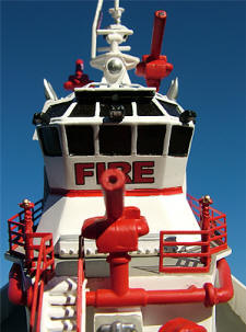 Code 3 Collectibles LAFD Fireboat 2 front view