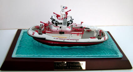Code 3 Collectibles - LAFD Fireboat 2 - on base