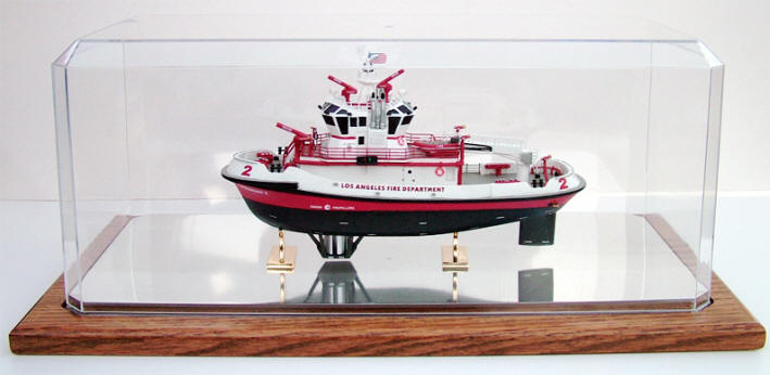 Code 3 Collectibles LAFD Fireboat 2 in plastic display case